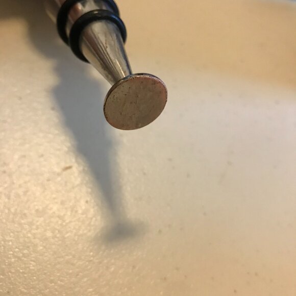 Mud Pie Silver Plated Double Sided Cast Heavy Weight Metal Lion Bottle Topper 5" - Picture 10 of 10